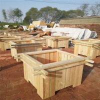 廊坊戶外景觀花箱|綠化種植木質(zhì)花盆——河北防腐木花箱廠家