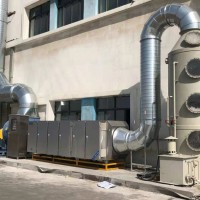 噴漆車間PP噴淋塔+光氧催化設(shè)備組合式廢氣處理設(shè)備效果很神奇