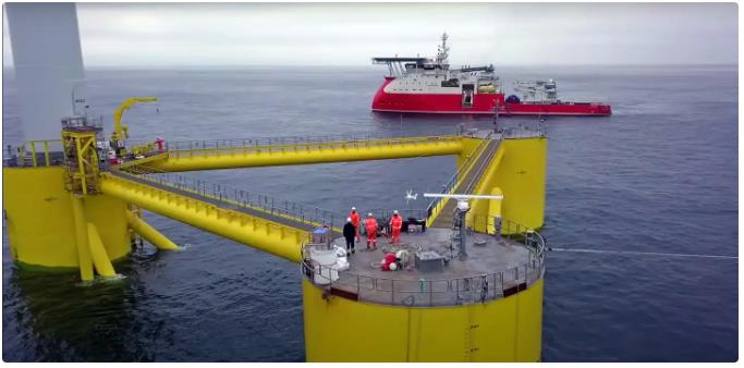 世界首個半潛式浮動風電場發(fā)電量超出預期