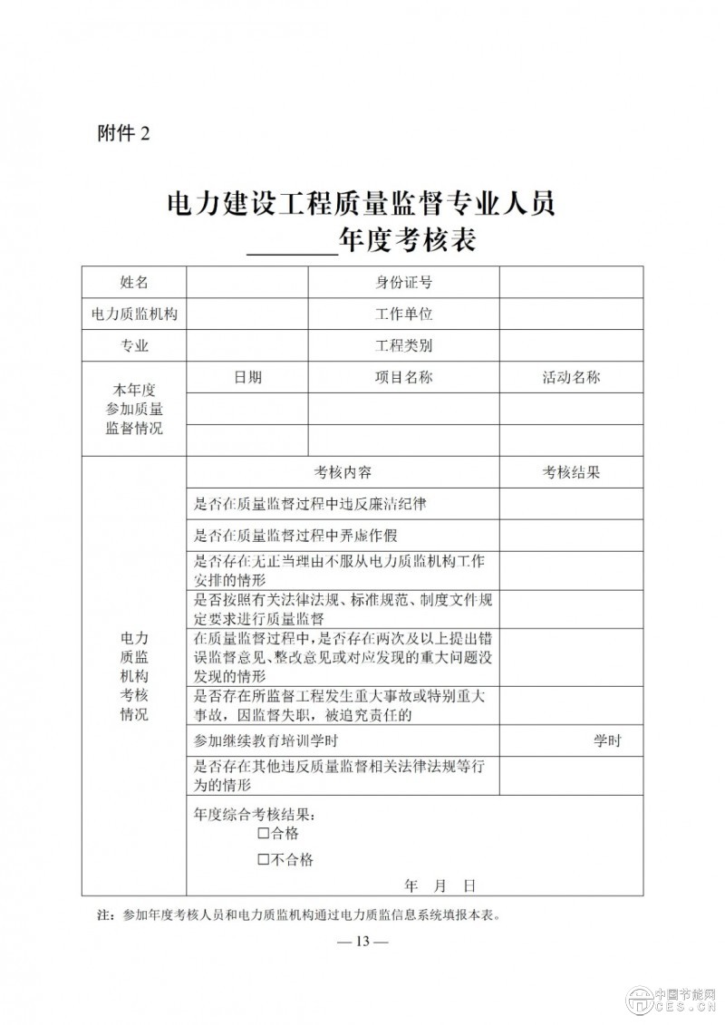 國家能源局關(guān)于印發(fā)《電力建設(shè)工程質(zhì)量監(jiān)督專業(yè)人員培訓(xùn)考核和專家?guī)旃芾磙k法》的通知