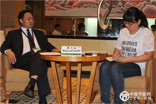 蔡副秘書(shū)長(zhǎng)與北極星節(jié)能環(huán)保網(wǎng)交流