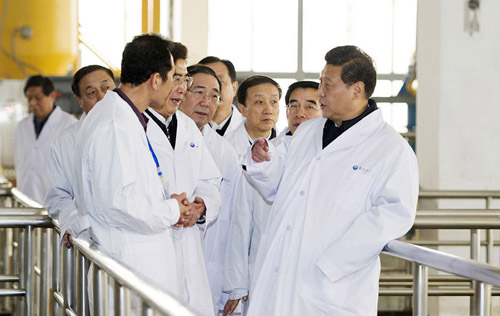 總書記在北京市自來水集團第九水廠