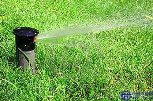 給草坪噴水